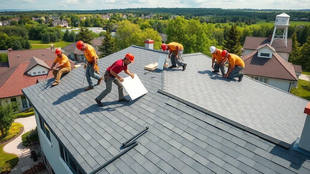 Roofing contractors installing high-quality roofing in League City TX