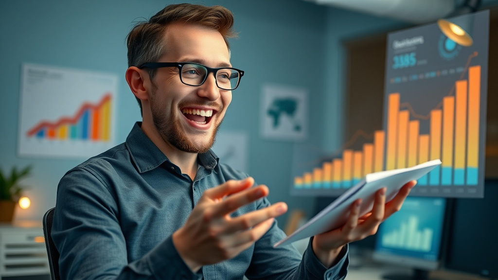 Referral marketing case study: entrepreneur celebrates customer acquisition growth