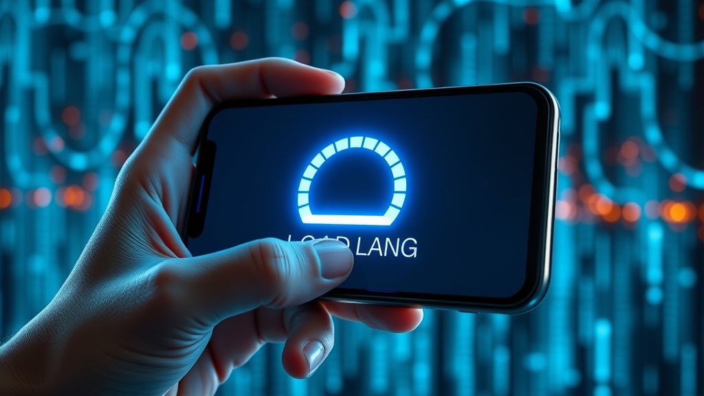 Sleek website loading fast on smartphone, representing strong technical SEO performance