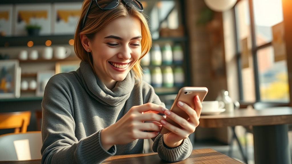 shopper using personalized app for a unique digital marketing experience