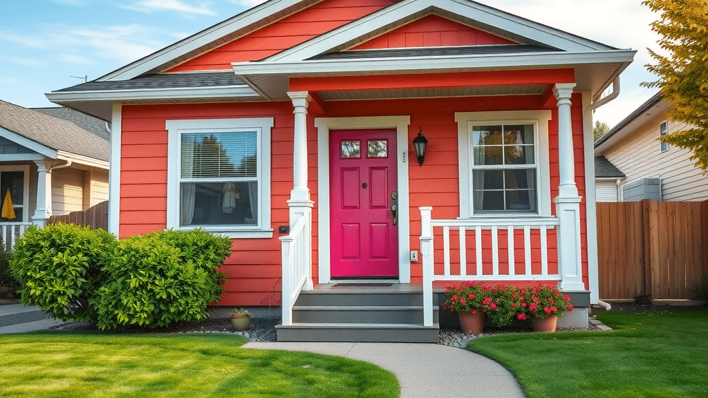 Vibrant residential house exterior freshly painted in Spokane neighborhood showcasing exterior paint durability Spokane