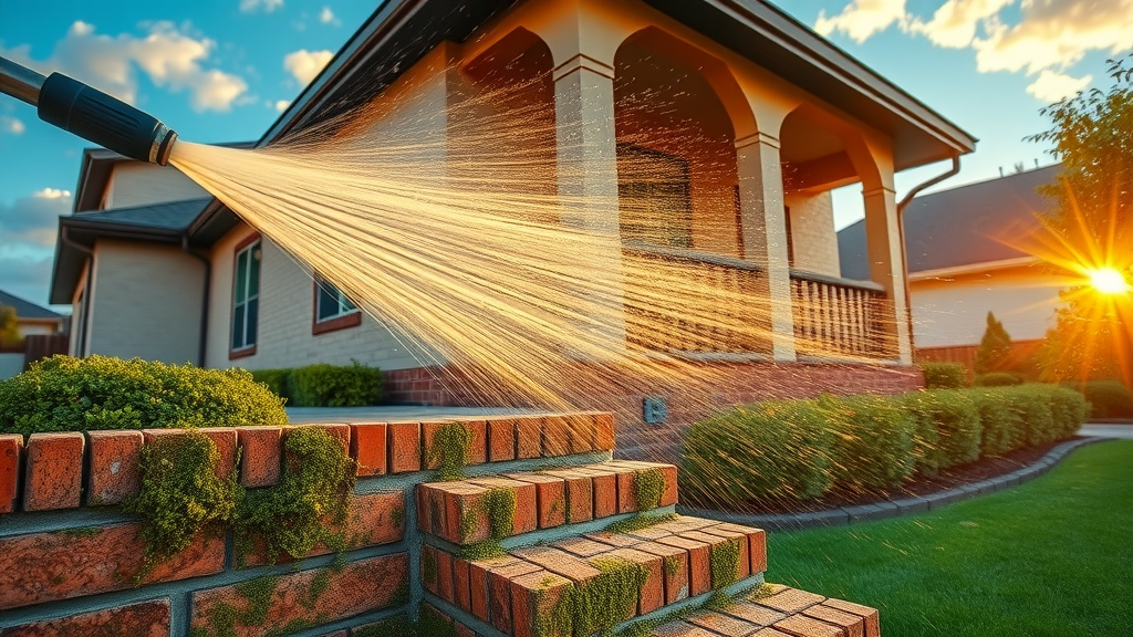 Pressure washing in Katy TX removes grime from steps and boosts curb appeal