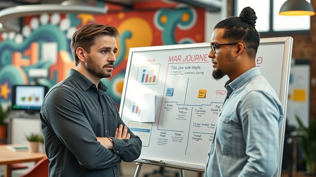 innovative marketing team mapping user journey for digital marketing trends