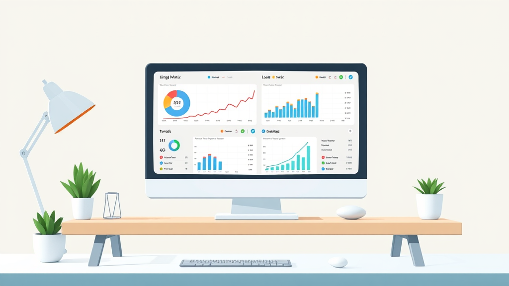 Digital analytics dashboard showing difference between single SEO metric and multiple SEO metrics
