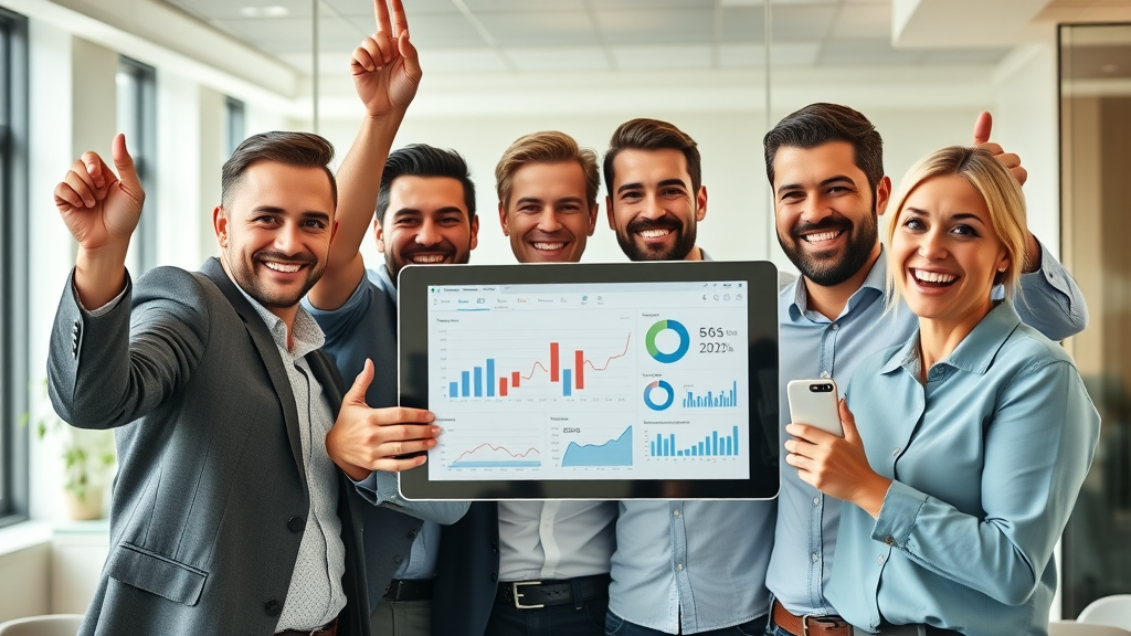 Visionary marketer using holographic graphs to predict future AI, AR, and hyper-personalization mobile marketing trends beyond 2024.