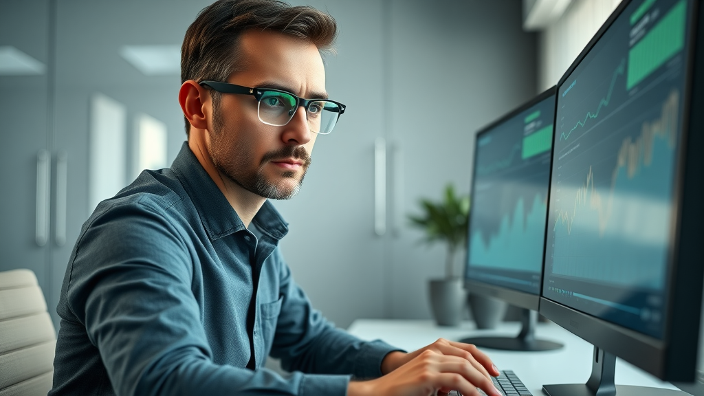 columbia sc digital marketing trends - Marketing professional analyzing data dashboards to optimize strategy