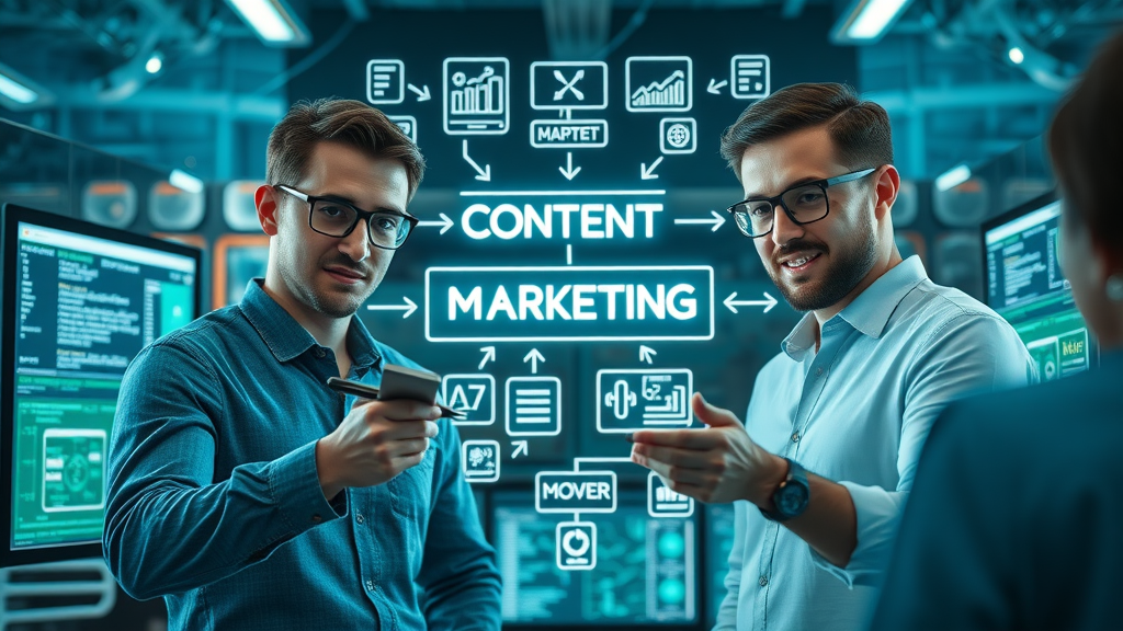 Detailed flowchart of content marketing strategy with digital tools and creative planning, tailored for Columbia businesses
