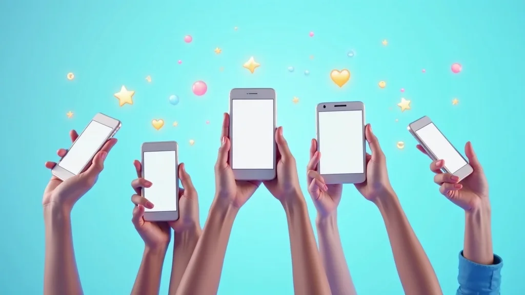 restaurant loyalty app features - Hands holding smartphones with top loyalty program features displayed