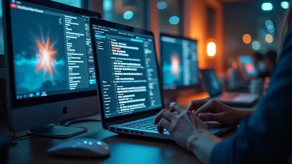 A montage of diverse digital platforms—a website, social media feed, and email inbox—highlighting digital marketing must haves for small businesses across all channels in 2026.