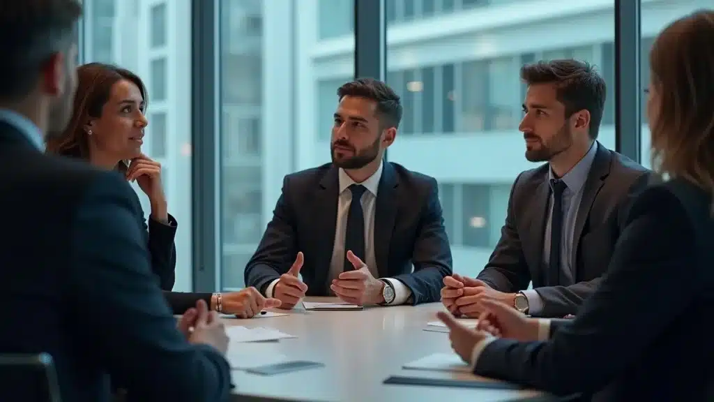 panel of experts discussing conversational AI for small businesses